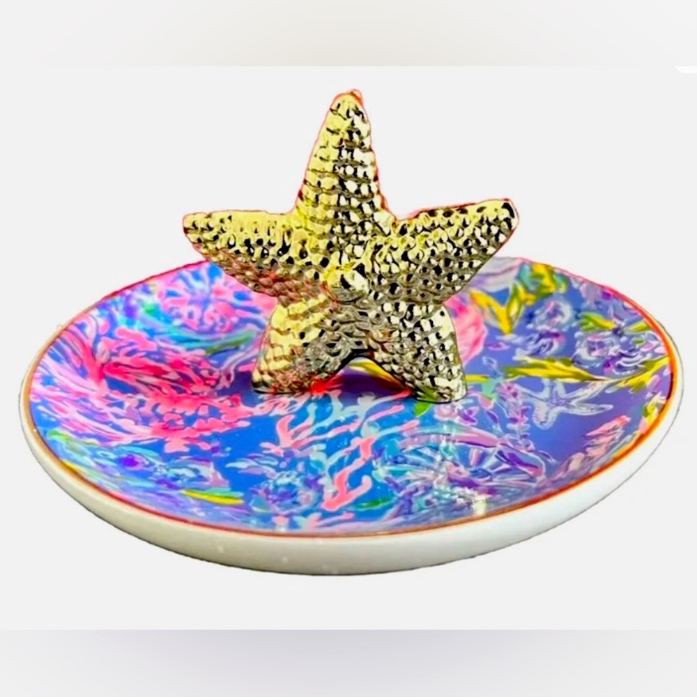 Lilly Pulitzer all together starfish ring/trinket dish NIB